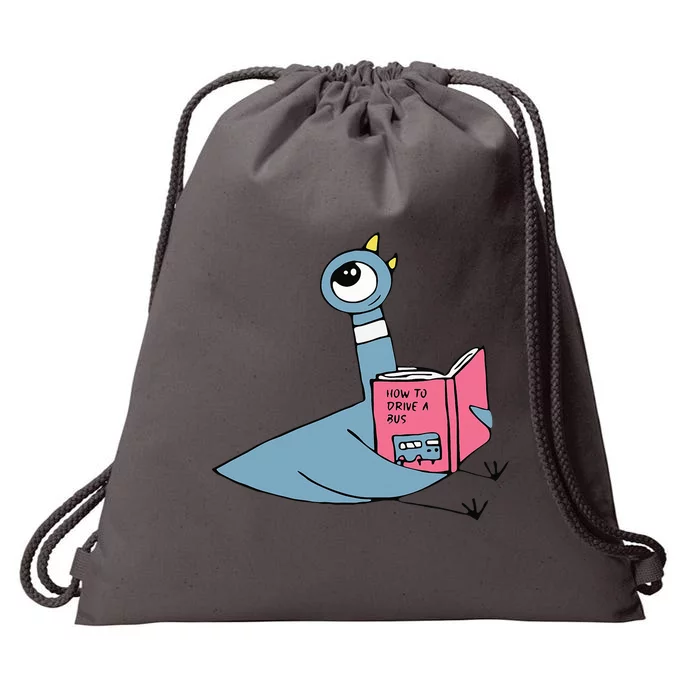 Driven To Read Pigeon Library Reading Books Reader Drawstring Bag