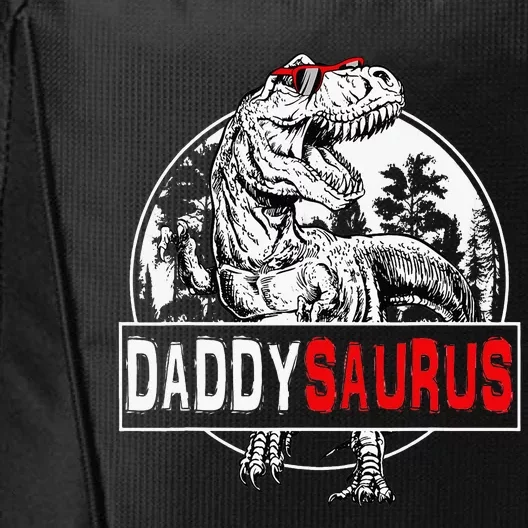 Daddysaurus T Rex Dinosaur Funny DaddySaurus Family Matching City Backpack