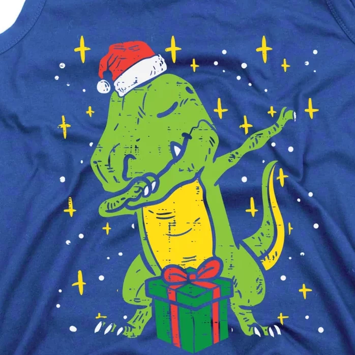 Dabbing T Rex Dinosaur Xmas Toddler Boys Christmas Dino Cute Gift Tank Top