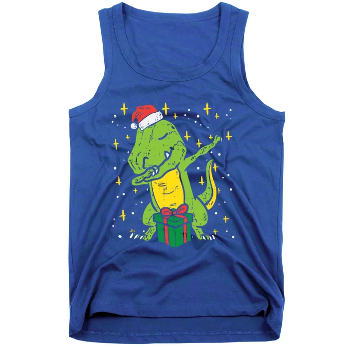 Dabbing T Rex Dinosaur Xmas Toddler Boys Christmas Dino Cute Gift Tank Top