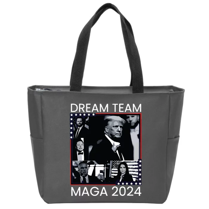 Dream Team Republican Trump Vance 2024 Zip Tote Bag