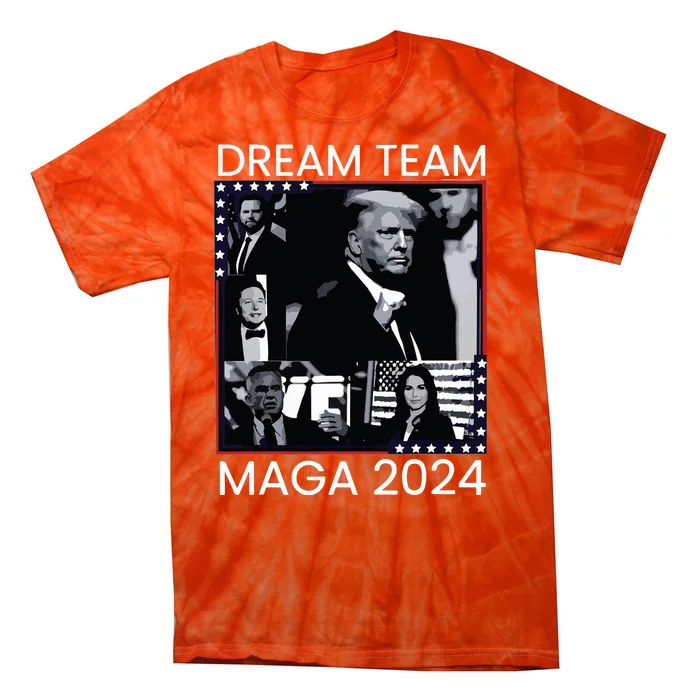 Dream Team Republican Trump Vance 2024 Tie-Dye T-Shirt