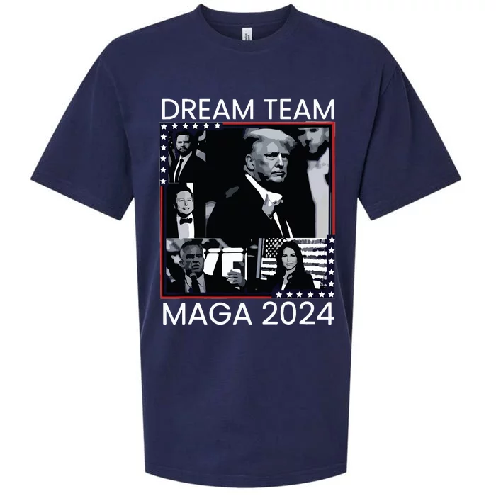 Dream Team Republican Trump Vance 2024 Sueded Cloud Jersey T-Shirt