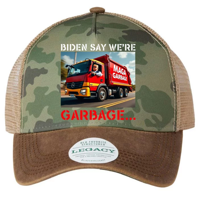 Donald Trump Rides In Garbage Truck Legacy Tie Dye Trucker Hat