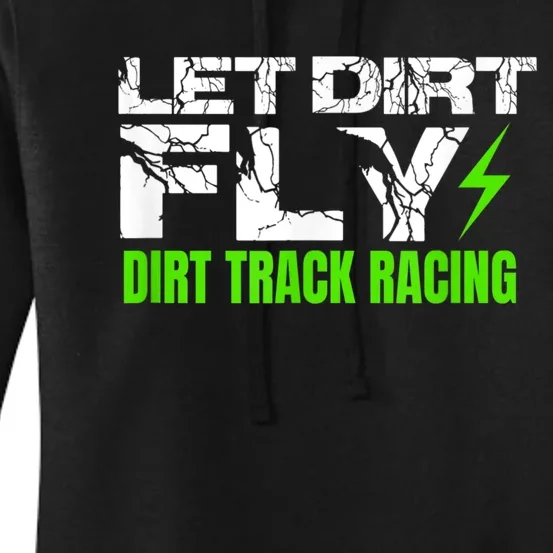 Dirt Track Racing Quotes Sprint Car Rally Dirt Bike Racing Women's Pullover Hoodie