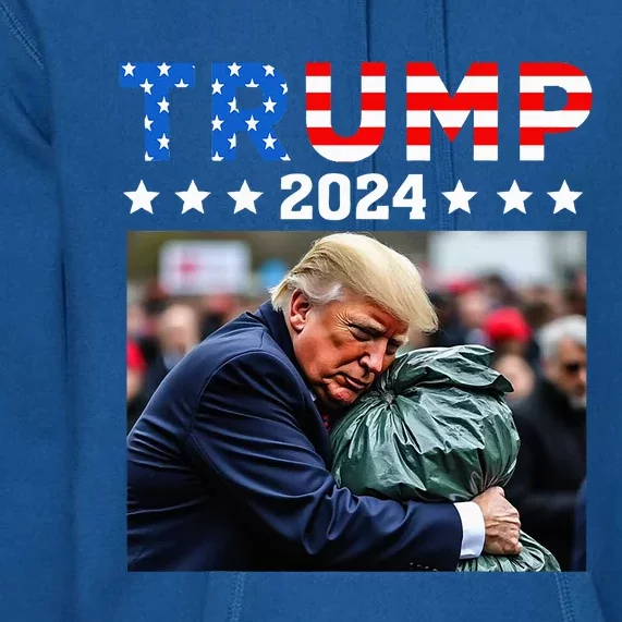 Donald Trump Rides In Garbage Truck Garbage Trump Premium Hoodie