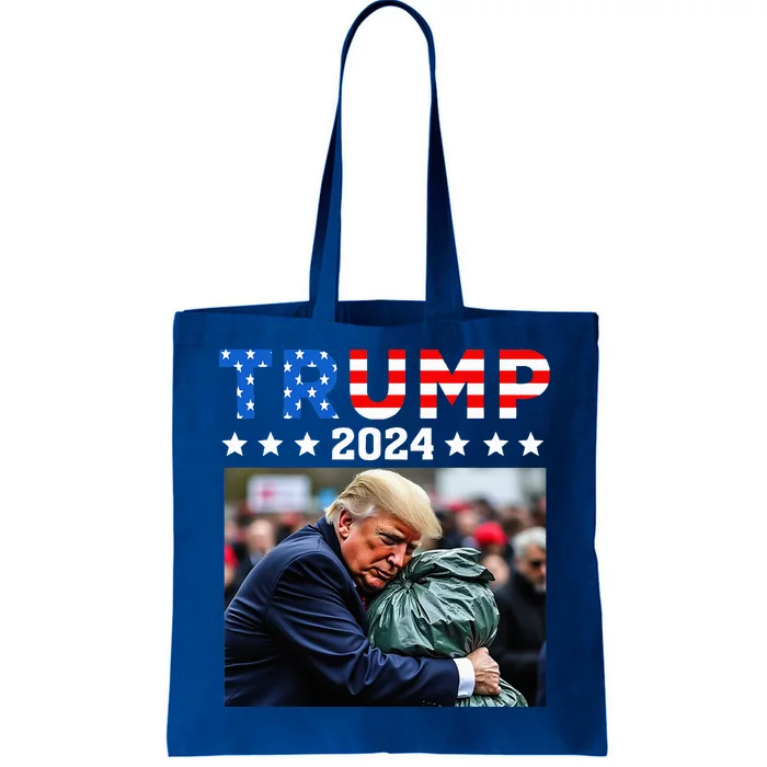 Donald Trump Rides In Garbage Truck Garbage Trump Tote Bag