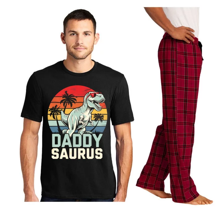 Daddysaurus T Rex Dinosaur Dad Father Saurus Family Meaningful Gift Pajama Set