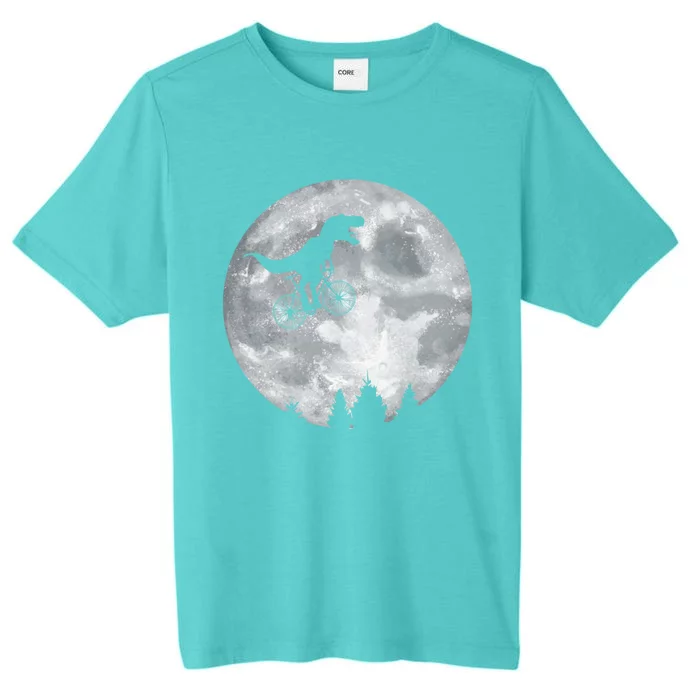 Dino Trex Riding Moon Bike Halloween Lunar Cycling Great Gift ChromaSoft Performance T-Shirt