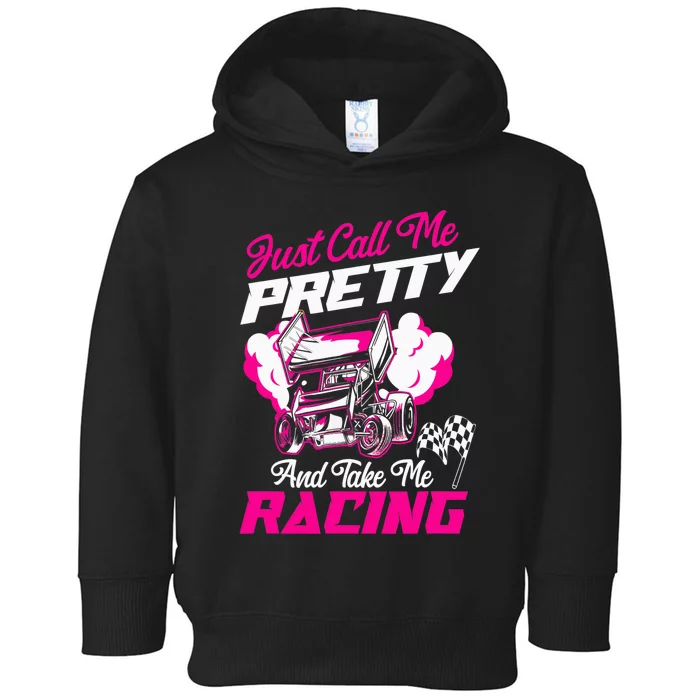 Dirt Track Racing Race Sprint Car Girlfriend Girl Grandma Toddler Hoodie