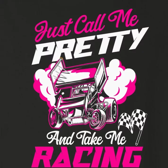 Dirt Track Racing Race Sprint Car Girlfriend Girl Grandma Toddler Long Sleeve Shirt