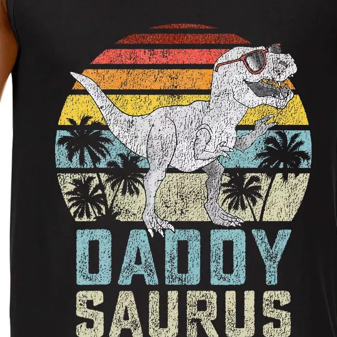 Daddysaurus T Rex Dinosaur Daddy Saurus Family Matching Comfort Colors® Tank Top