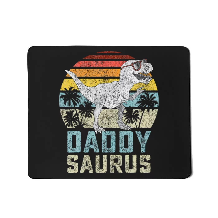 Daddysaurus T Rex Dinosaur Daddy Saurus Family Matching Mousepad