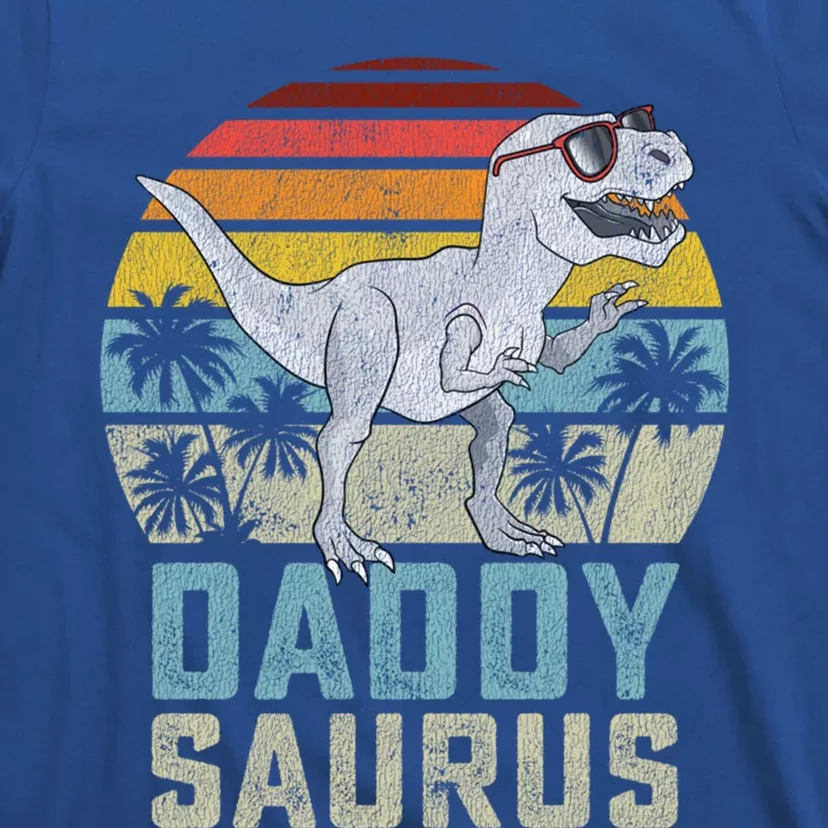 Daddysaurus T Rex Dinosaur Daddy Saurus Family Matching Gift T-Shirt