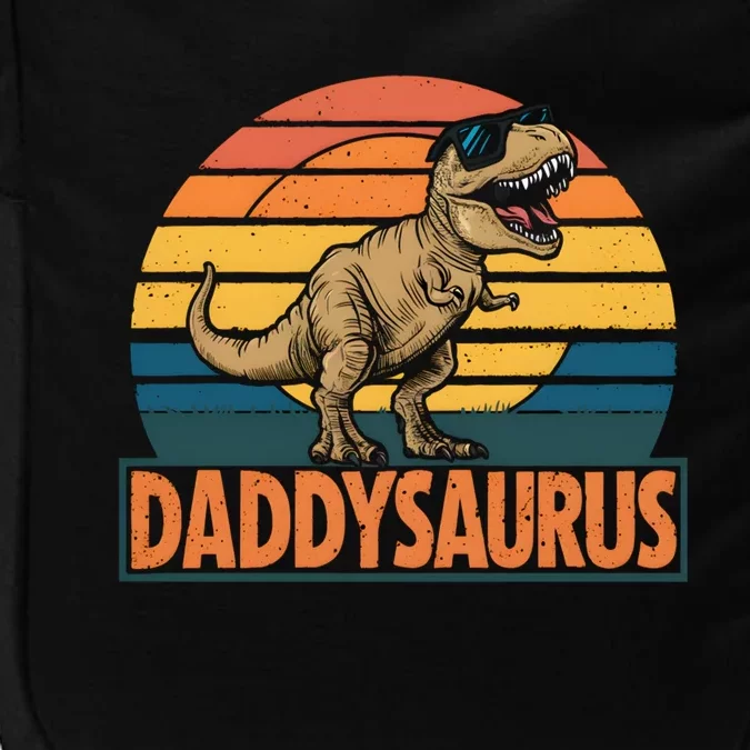 Daddysaurus T Rex Dinosaur Daddy Saurus Family Matching Gift Impact Tech Backpack