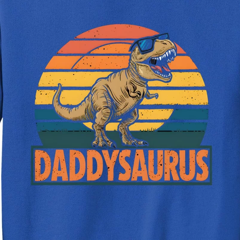 Daddysaurus T Rex Dinosaur Daddy Saurus Family Matching Gift Tall Sweatshirt