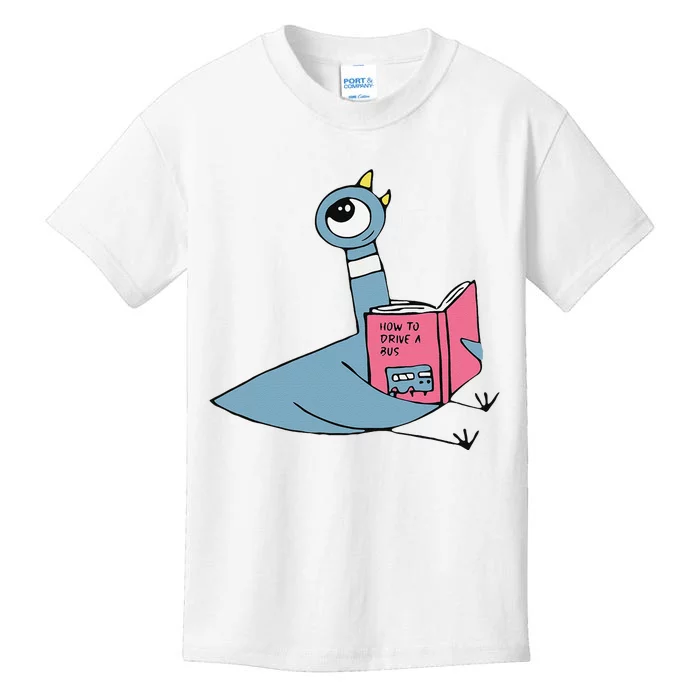 Driven To Read Pigeon Library Reading Books Reader Gift Kids T-Shirt