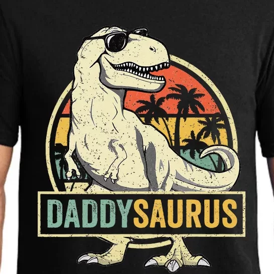 Daddysaurus T Rex Dinosaur Daddy Saurus Fathers Day Gift Dad Pajama Set