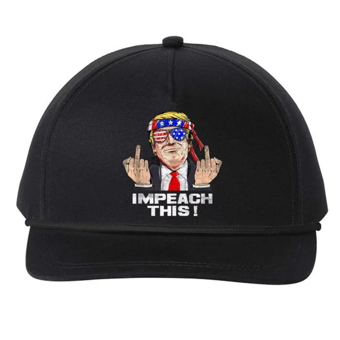 Donald Trump Run For President American Impeach This Pro Donald Trump Gifts Rep Snapback Five-Panel Rope Hat