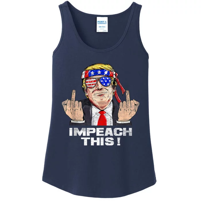 Donald Trump Run For President American Impeach This Pro Donald Trump Gifts Rep Ladies Essential Tank