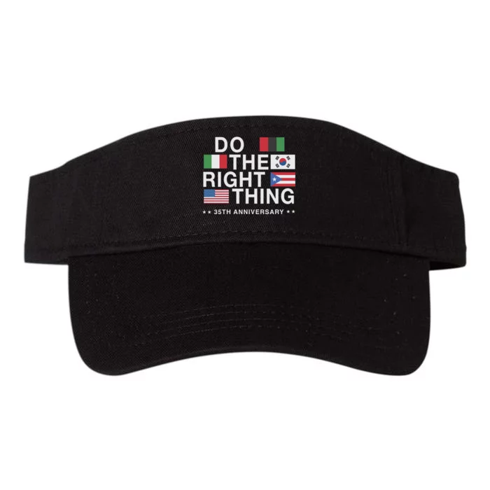 Do The Right Thing Flag 35th Anniversary Valucap Bio-Washed Visor