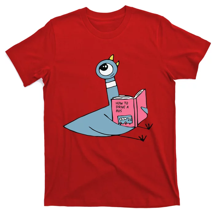 Driven To Read Pigeon Library Reading Books Reader T-Shirt