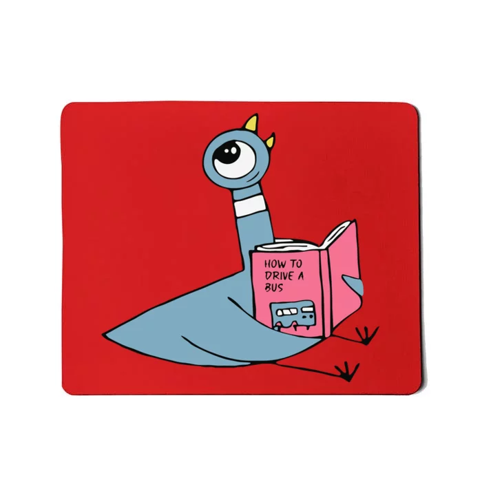 Driven To Read Pigeon Library Reading Books Reader Mousepad