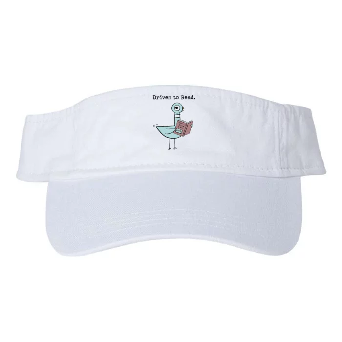 Driven To Read Pigeon Library Reading Books Reader Funny Valucap Bio-Washed Visor