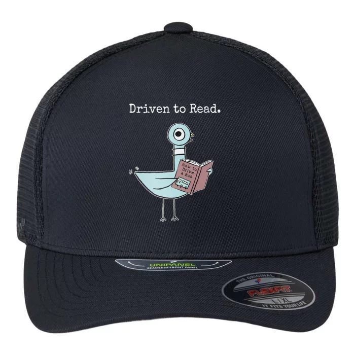 Driven To Read Pigeon Book Flexfit Unipanel Trucker Cap