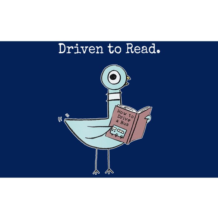 Driven To Read Pigeon Book Bumper Sticker