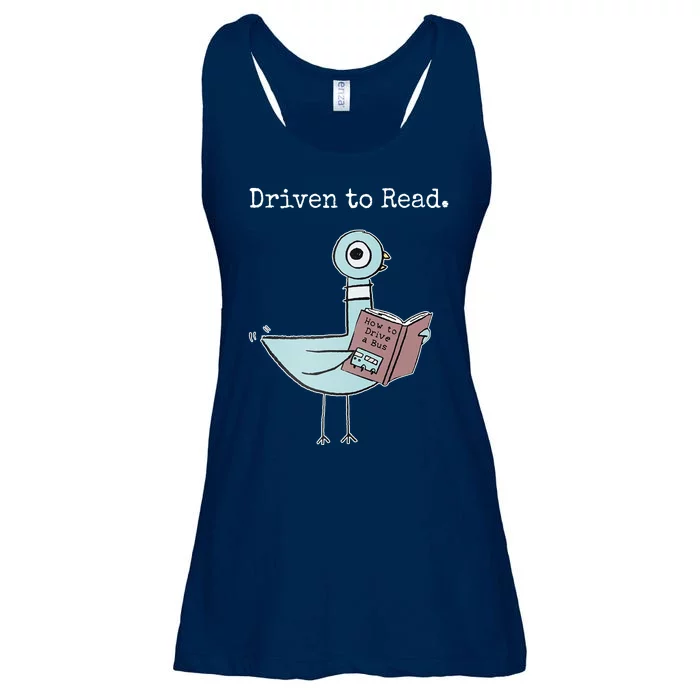 Driven To Read Pigeon Book Ladies Essential Flowy Tank