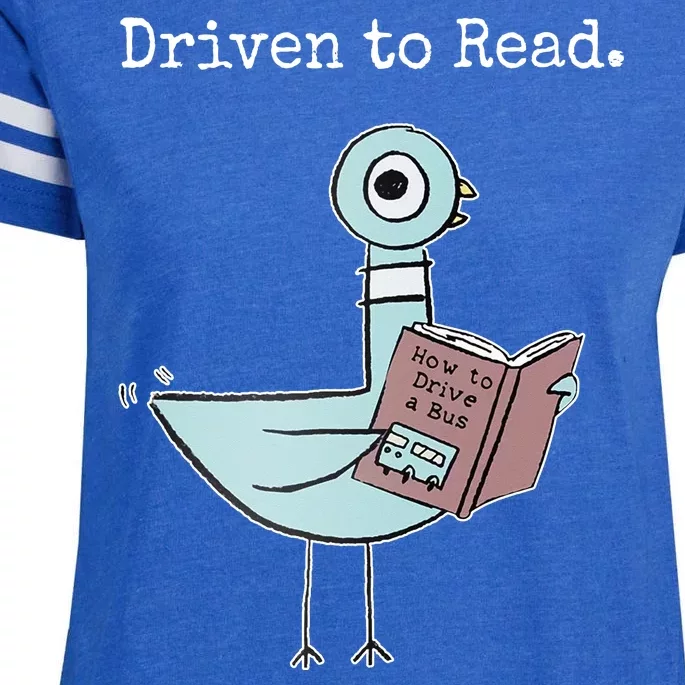 Driven To Read Pigeon Book Enza Ladies Jersey Football T-Shirt