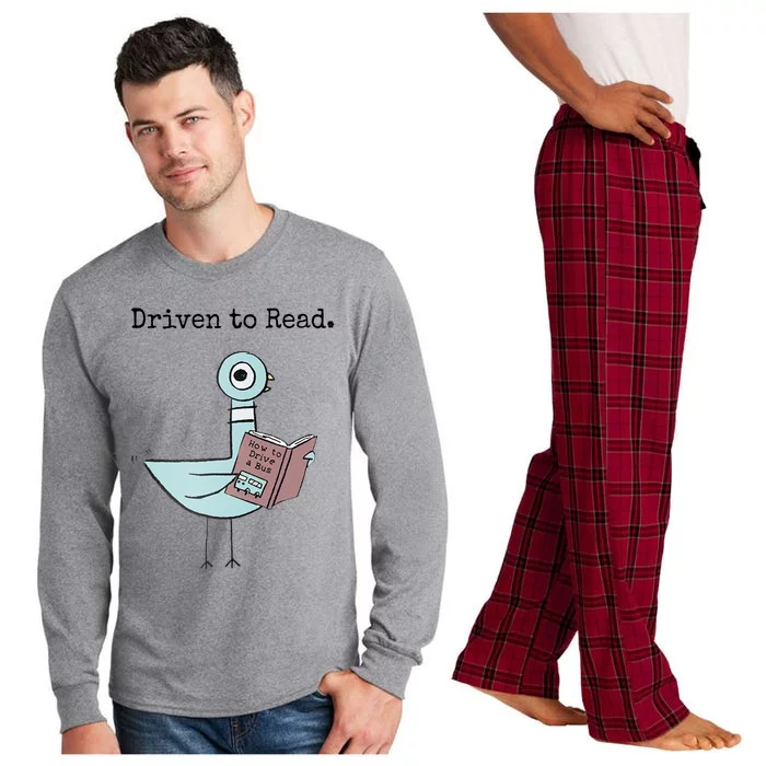 Driven To Read Pigeon Book Long Sleeve Pajama Set