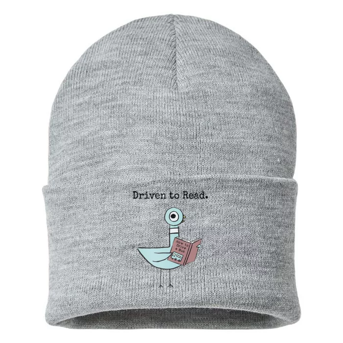 Driven To Read Pigeon Book Sustainable Knit Beanie