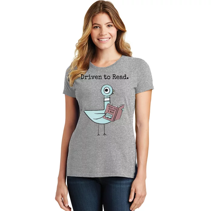 Driven To Read Pigeon Book Women's T-Shirt