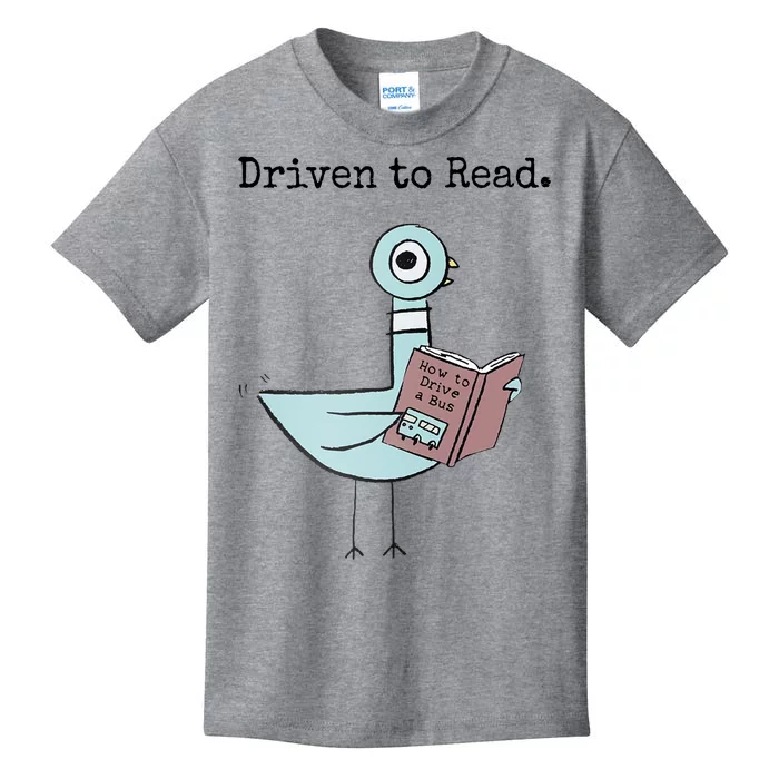 Driven To Read Pigeon Book Kids T-Shirt