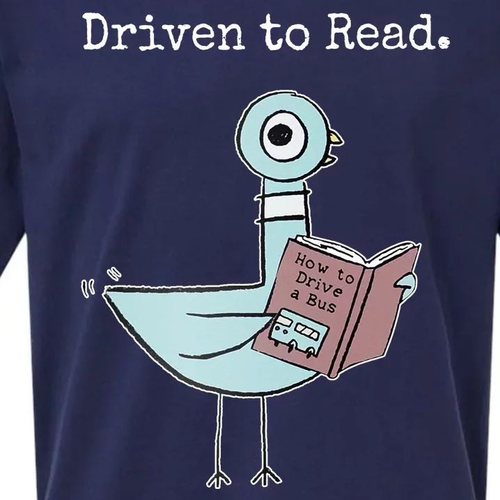 Driven To Read Pigeon Book Sueded Cloud Jersey T-Shirt