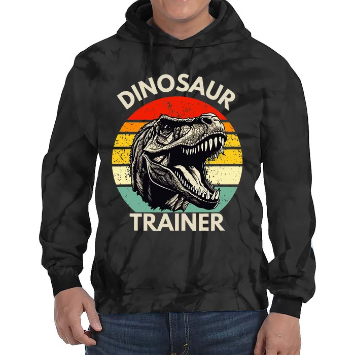 Dinosaur Trainer Retro Halloween Costume Tie Dye Hoodie