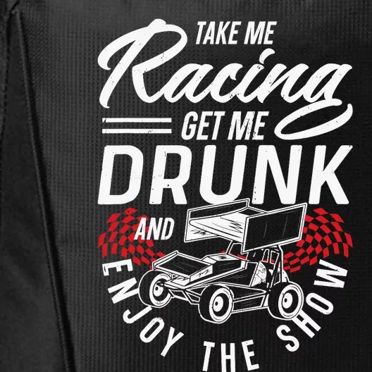 Dirt Track Racing Race Sprint Car Girlfriend Girl Grandma City Backpack