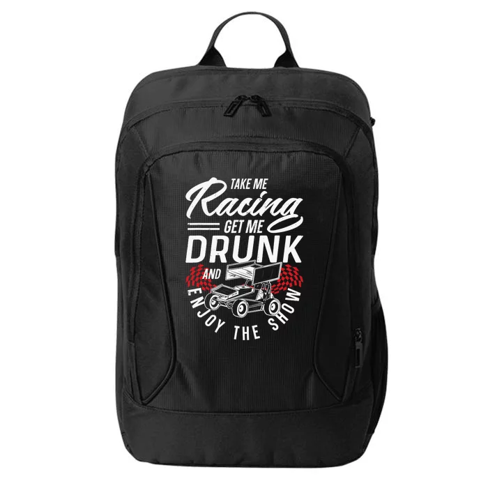 Dirt Track Racing Race Sprint Car Girlfriend Girl Grandma City Backpack