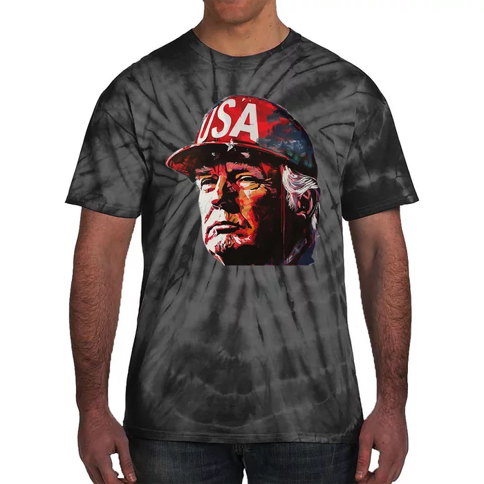 Donald Trump Red Wave Patriot Maga Tie-Dye T-Shirt