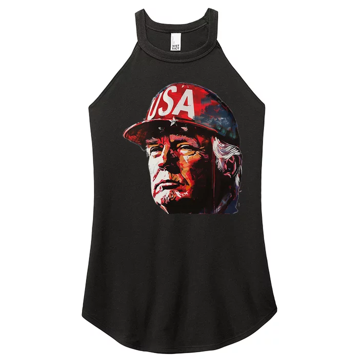 Donald Trump Red Wave Patriot Maga Women’s Perfect Tri Rocker Tank