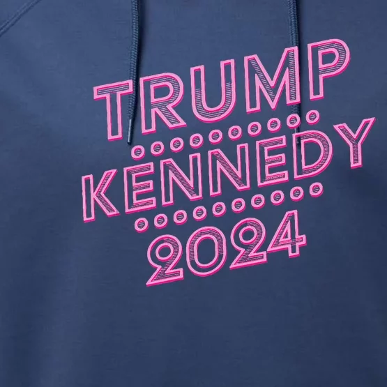 Donald Trump Rfk Jr 2024 Trump Kennedy Performance Fleece Hoodie