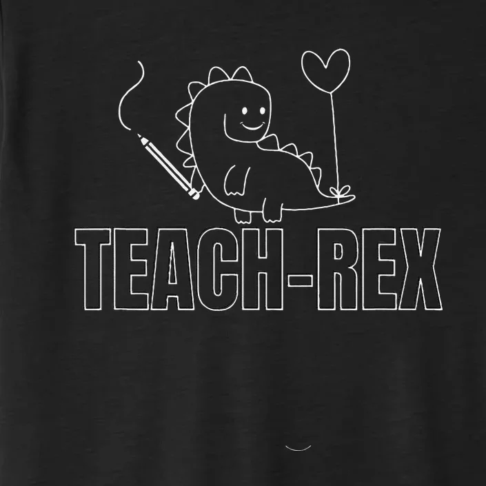 Dinosaur Teach Rex Tops And And Educators ChromaSoft Performance T-Shirt