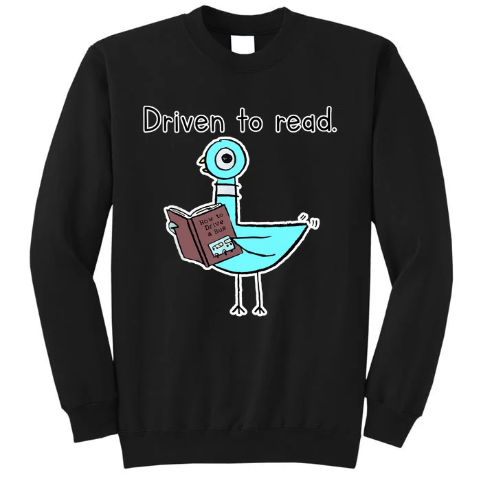 Driven To Read Pigeon Library Reading Books Reader Sweatshirt