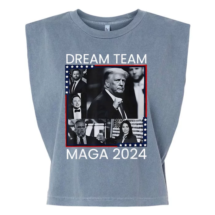 Dream Team Republican Trump Vance 2024 Garment-Dyed Women's Muscle Tee