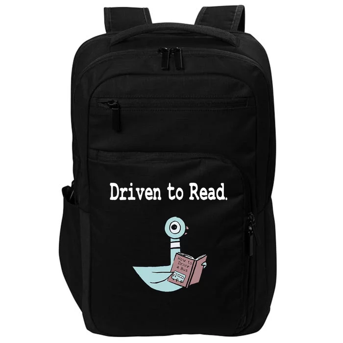 Driven To Read Pigeon Library Book Lover Impact Tech Backpack