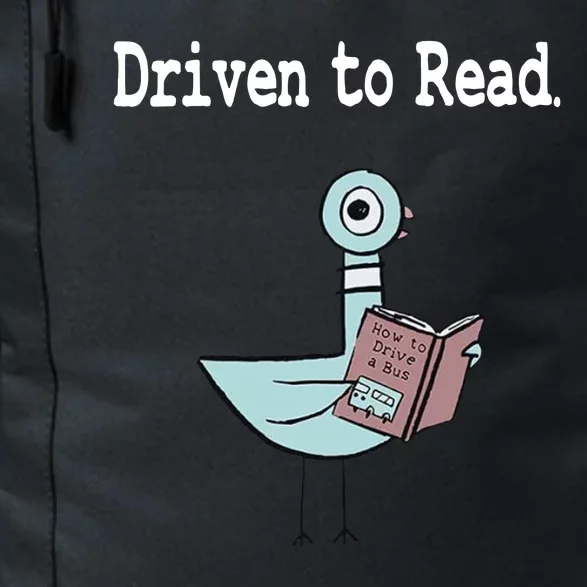 Driven To Read Pigeon Library Book Lover Daily Commute Backpack