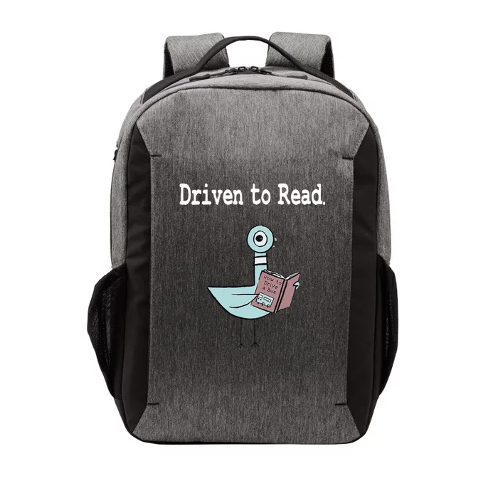 Driven To Read Pigeon Library Book Lover Vector Backpack