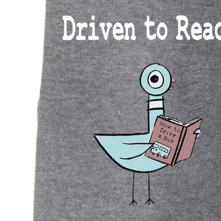 Driven To Read Pigeon Library Book Lover Doggie 3-End Fleece Hoodie